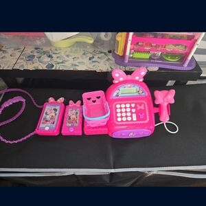 Pink Toy Cash Register Set